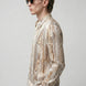 Saffron Note - Patterned Gold Mercerized Cotton Shirt