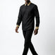 Sirocco Note - Gold Embroidered Collar Cotton Shirt