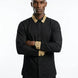 Sirocco Note - Gold Embroidered Collar Cotton Shirt