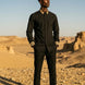 Sirocco Note - Gold Embroidered Collar Cotton Shirt