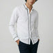 Alpine Note - Piped White Mercerized Cotton Shirt