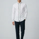 Alpine Note - Piped White Mercerized Cotton Shirt
