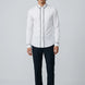 Alpine Note - Piped White Mercerized Cotton Shirt