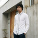 Alpine Note - Piped White Mercerized Cotton Shirt