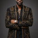 Diadem Pharaoh - Black & Gold Crown Crystal Dinner Jacket
