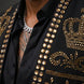 Diadem Pharaoh - Black & Gold Crown Crystal Dinner Jacket