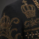 Diadem Pharaoh - Black & Gold Crown Crystal Dinner Jacket