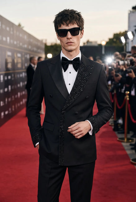Umbra Paragon - Black Crystal Double-Breasted Tuxedo