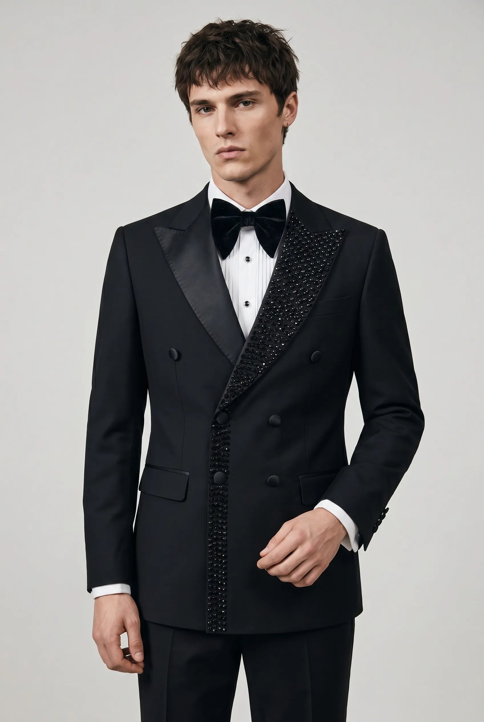 Umbra Paragon - Black Crystal Double-Breasted Tuxedo