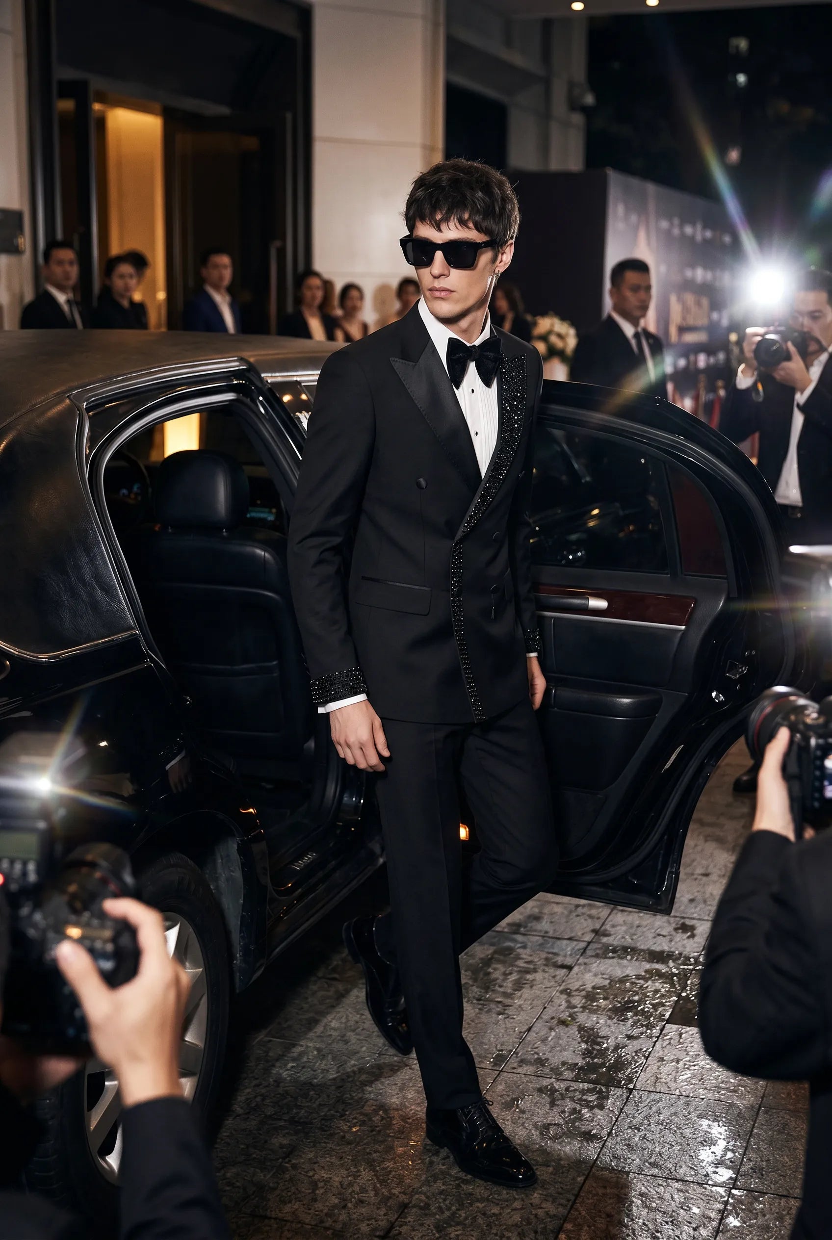 Umbra Paragon - Black Crystal Double-Breasted Tuxedo