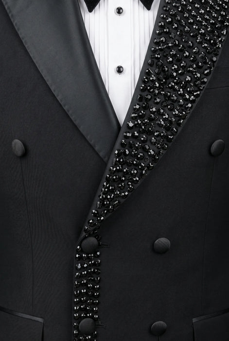 Umbra Paragon - Black Crystal Double-Breasted Tuxedo