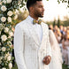 Alabaster Cascade - White Crystal Fringe Tuxedo