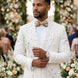 Alabaster Cascade - White Crystal Fringe Tuxedo