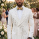 Alabaster Cascade - White Crystal Fringe Tuxedo