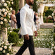 Alabaster Cascade - White Crystal Fringe Tuxedo