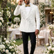 Alabaster Cascade - White Crystal Fringe Tuxedo