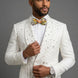 Alabaster Cascade - White Crystal Fringe Tuxedo