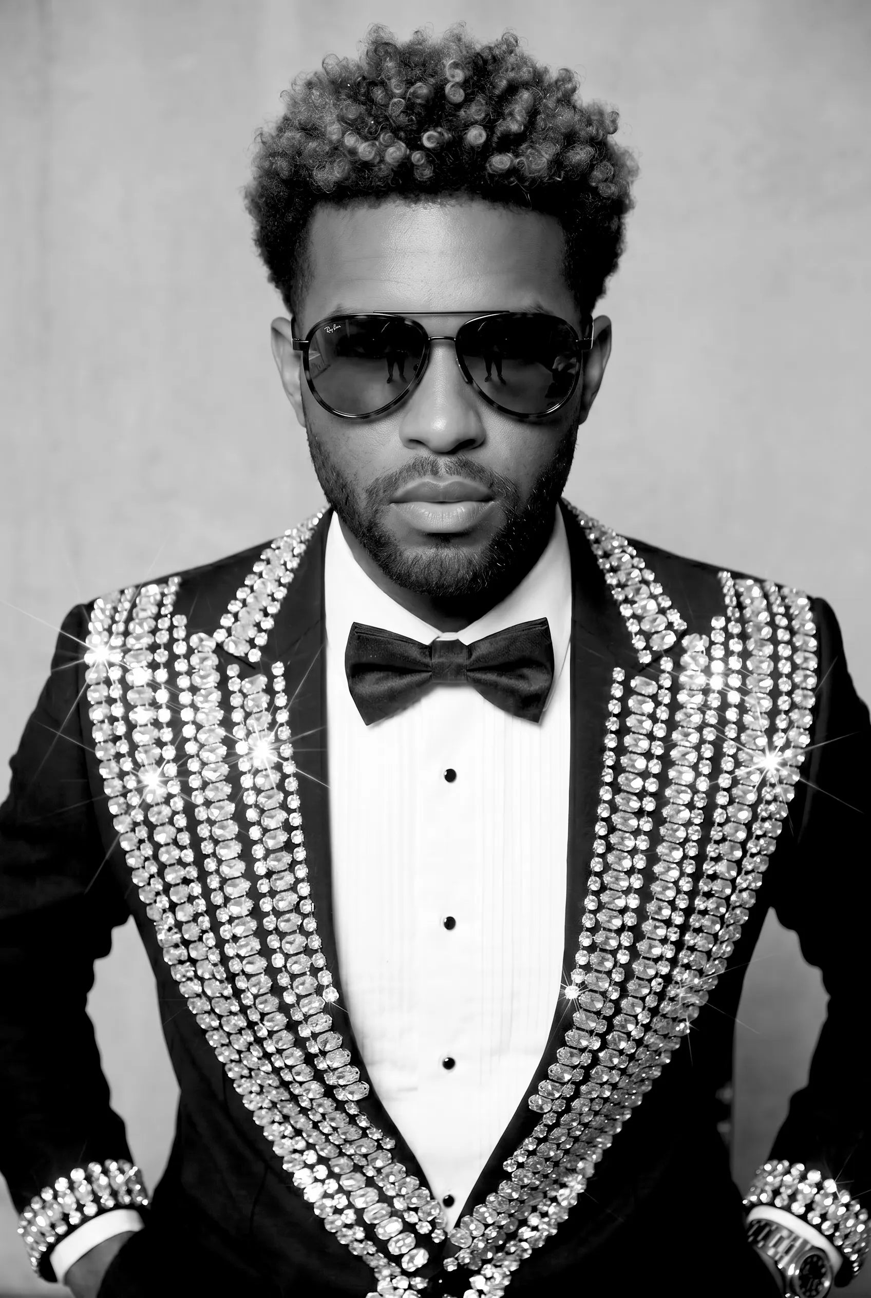Kryos Vertex - Black Marquise Crystal Tuxedo