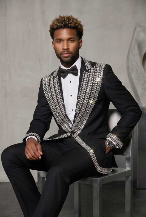 Kryos Vertex - Black Marquise Crystal Tuxedo