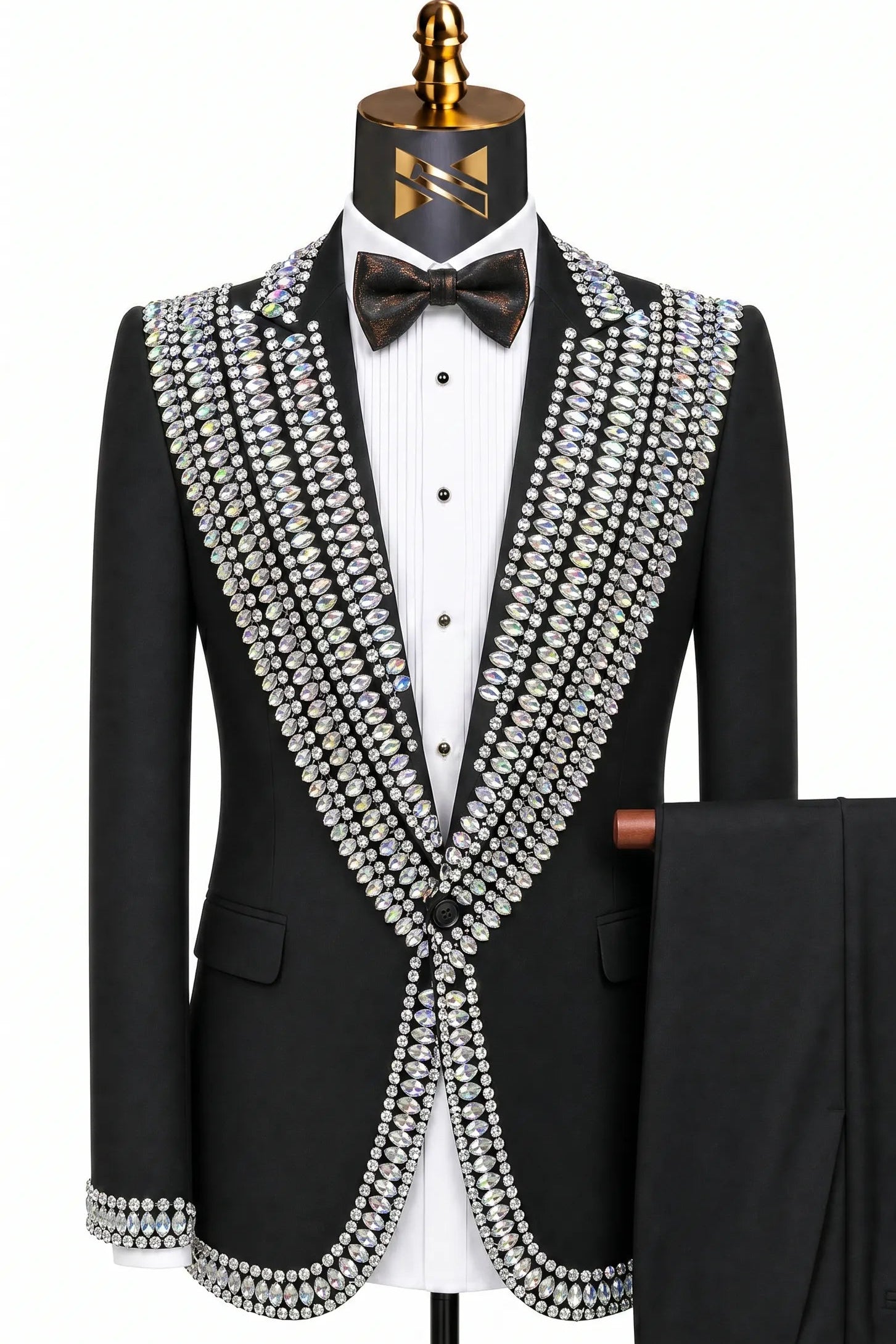 Kryos Vertex - Black Marquise Crystal Tuxedo