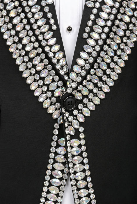 Kryos Vertex - Black Marquise Crystal Tuxedo