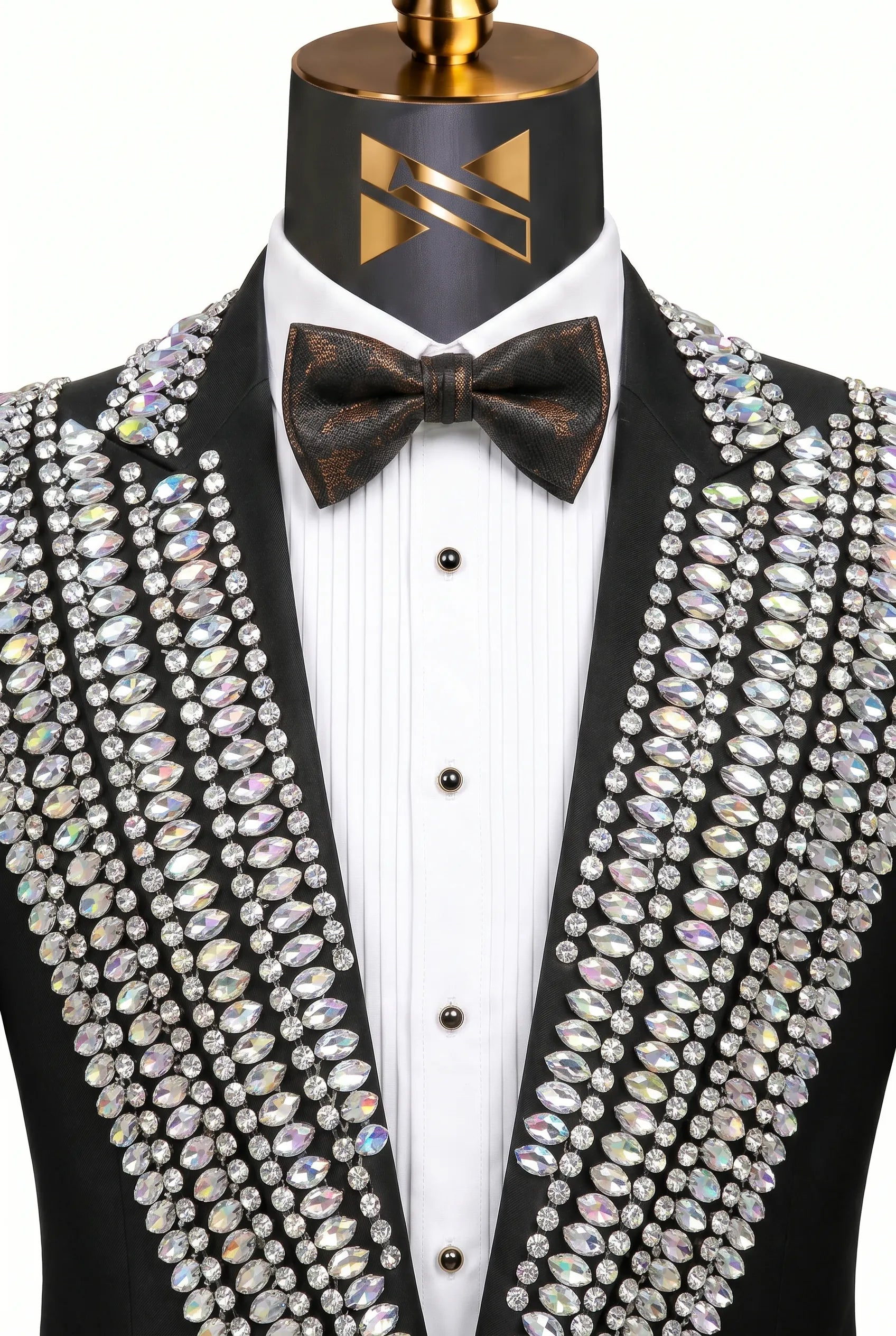 Kryos Vertex - Black Marquise Crystal Tuxedo