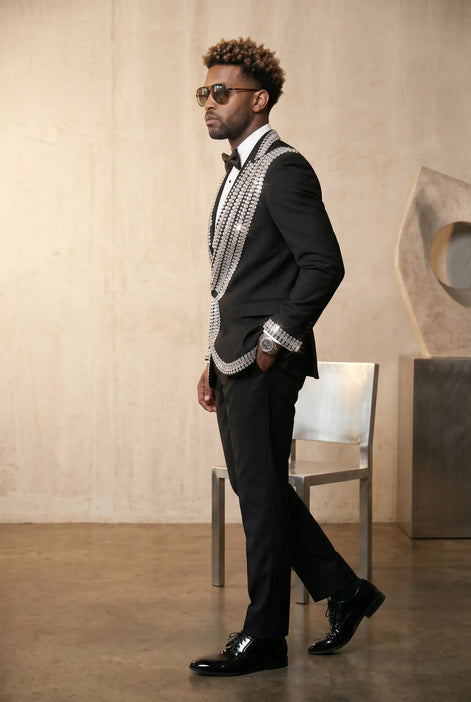 Kryos Vertex - Black Marquise Crystal Tuxedo