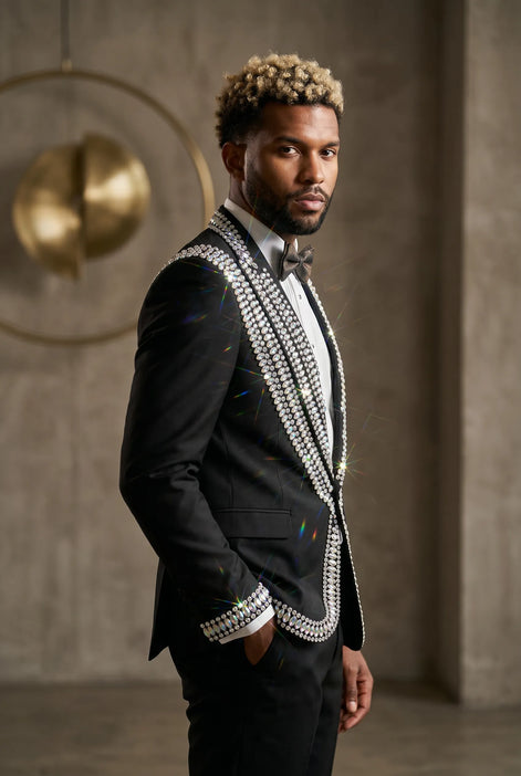 Kryos Vertex - Black Marquise Crystal Tuxedo
