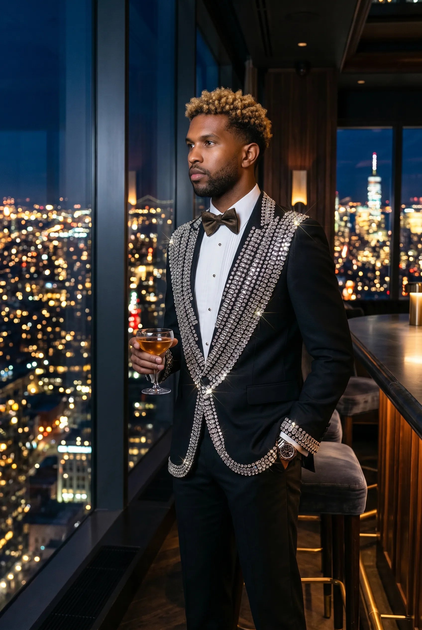 Kryos Vertex - Black Marquise Crystal Tuxedo