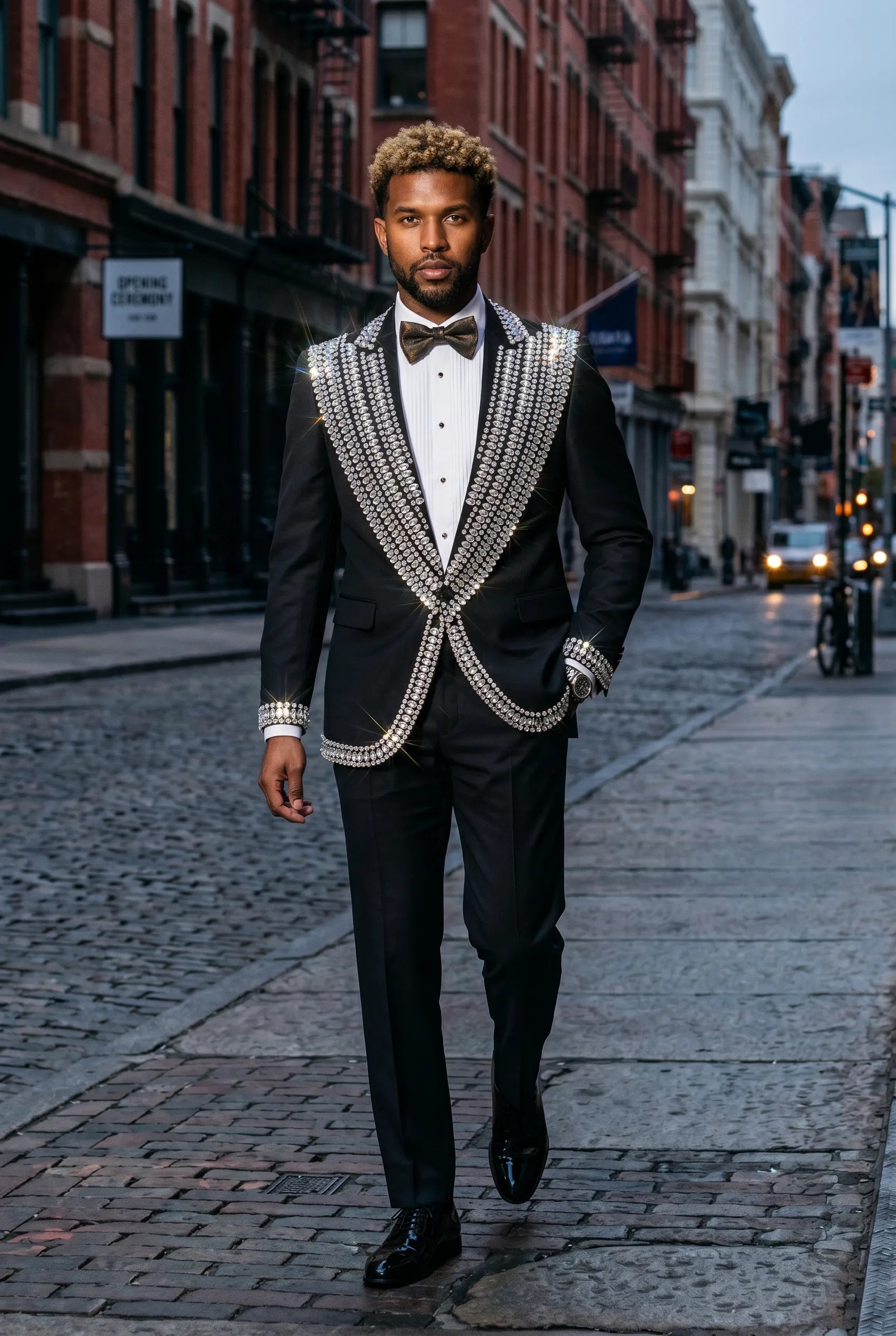 Kryos Vertex - Black Marquise Crystal Tuxedo