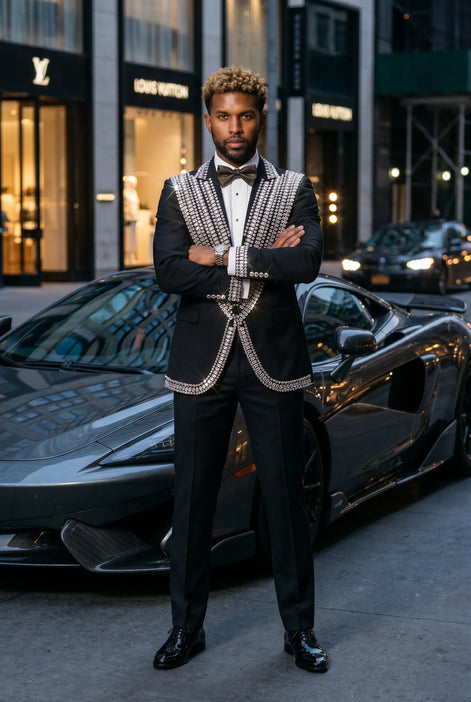 Kryos Vertex - Black Marquise Crystal Tuxedo