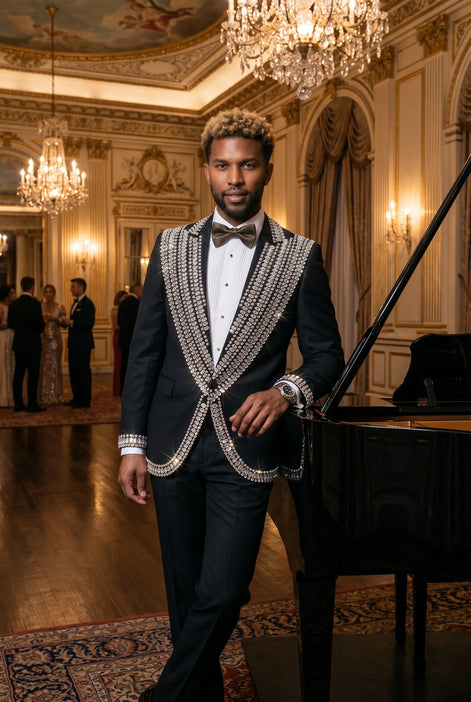 Kryos Vertex - Black Marquise Crystal Tuxedo