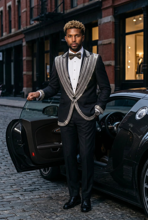 Kryos Vertex - Black Marquise Crystal Tuxedo