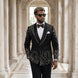 Aether Paradigm - Black Geometric Crystal Tuxedo