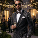Aether Paradigm - Black Geometric Crystal Tuxedo