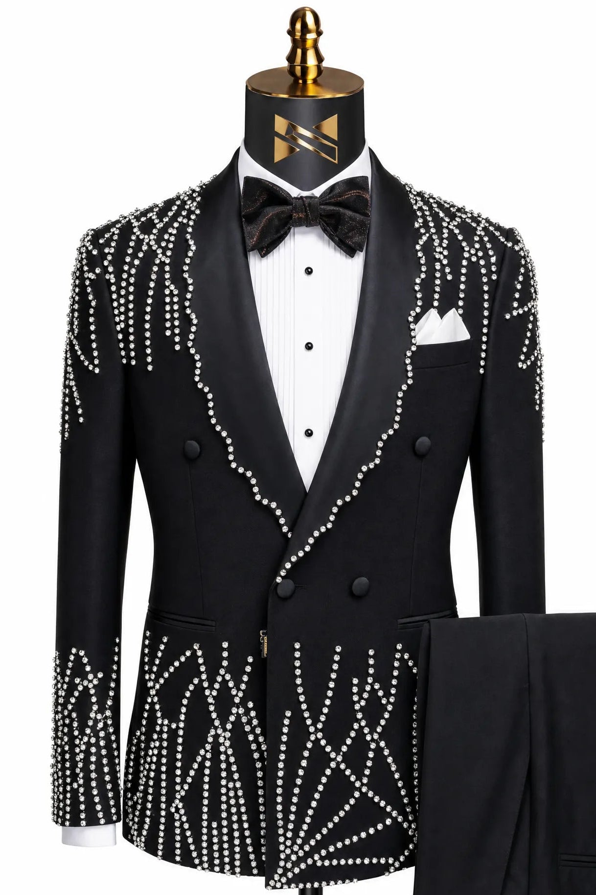 Aether Paradigm - Black Geometric Crystal Tuxedo
