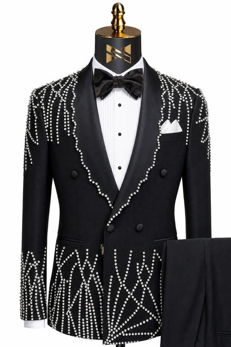 Aether Paradigm - Black Geometric Crystal Tuxedo