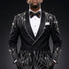 Aether Paradigm - Black Geometric Crystal Tuxedo