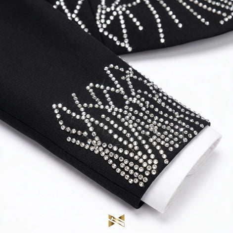 Aether Paradigm - Black Geometric Crystal Tuxedo
