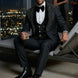 Jet Zenith - Black Jacquard & Heavy Crystal 3-Piece Tuxedo