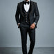 Jet Zenith - Black Jacquard & Heavy Crystal 3-Piece Tuxedo