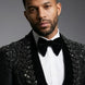 Jet Zenith - Black Jacquard & Heavy Crystal 3-Piece Tuxedo