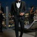 Jet Zenith - Black Jacquard & Heavy Crystal 3-Piece Tuxedo