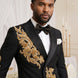 Aureus Overlord - Gold Crystal Double-Breasted Tuxedo