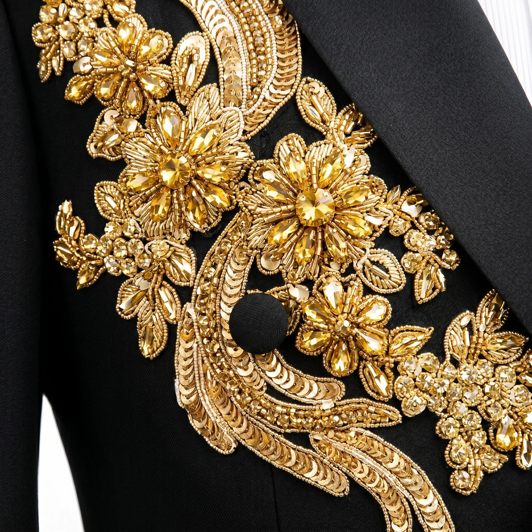 Aureus Overlord - Gold Crystal Double-Breasted Tuxedo