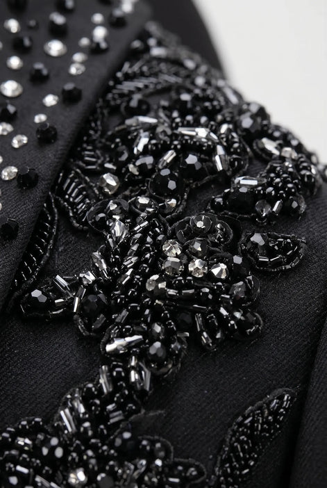 Stygian Prophecy - Black Beaded Vine 3-Piece Tuxedo