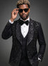 Stygian Prophecy - Black Beaded Vine 3-Piece Tuxedo