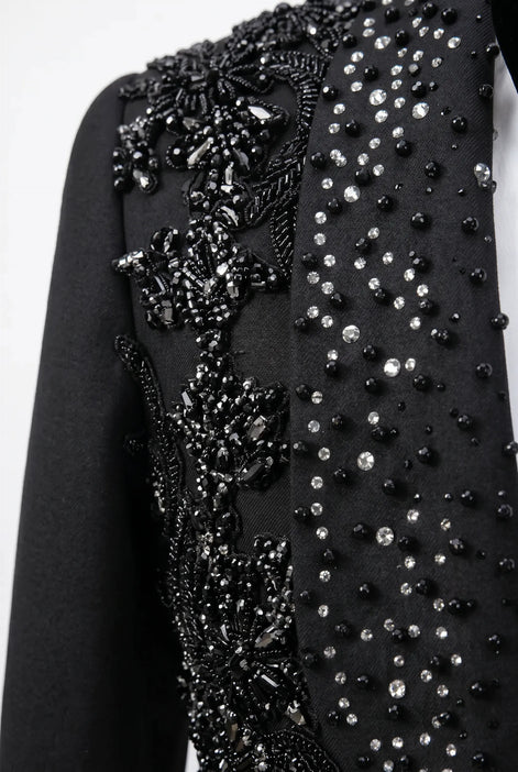 Stygian Prophecy - Black Beaded Vine 3-Piece Tuxedo