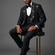 Stygian Prophecy - Black Beaded Vine 3-Piece Tuxedo
