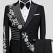 Argentum Sovereign - Silver Crystal Double-Breasted Tuxedo